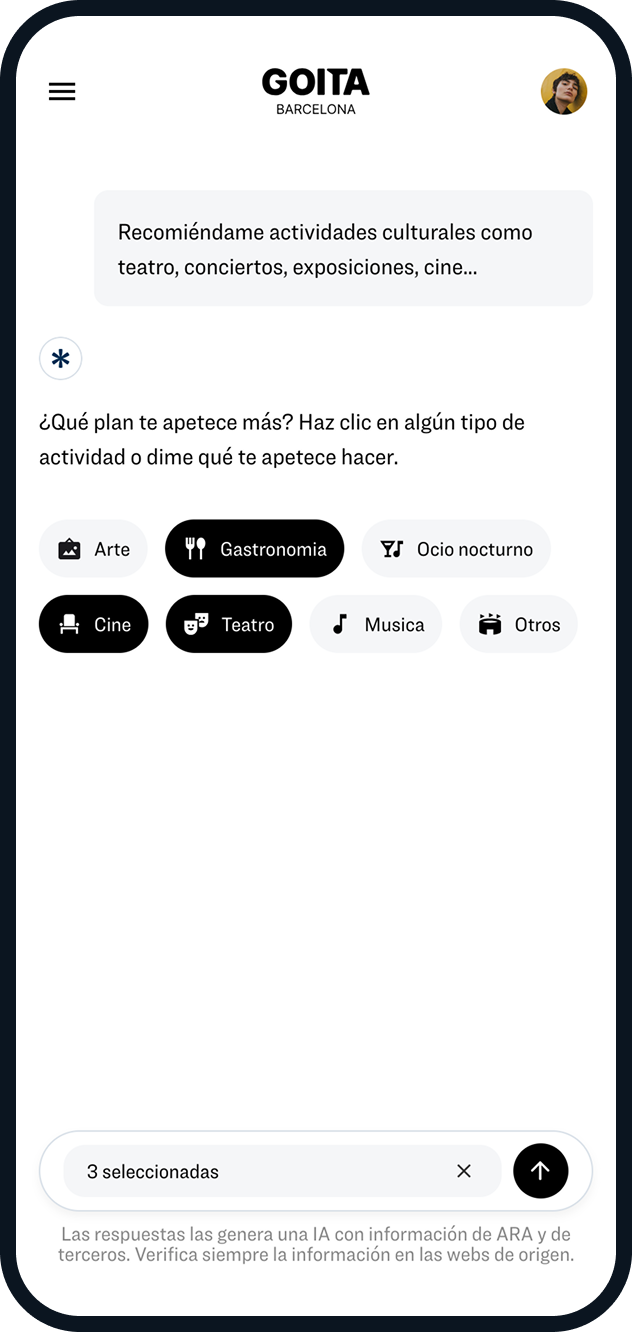 Filtra por intereses y crea tu plan ideal